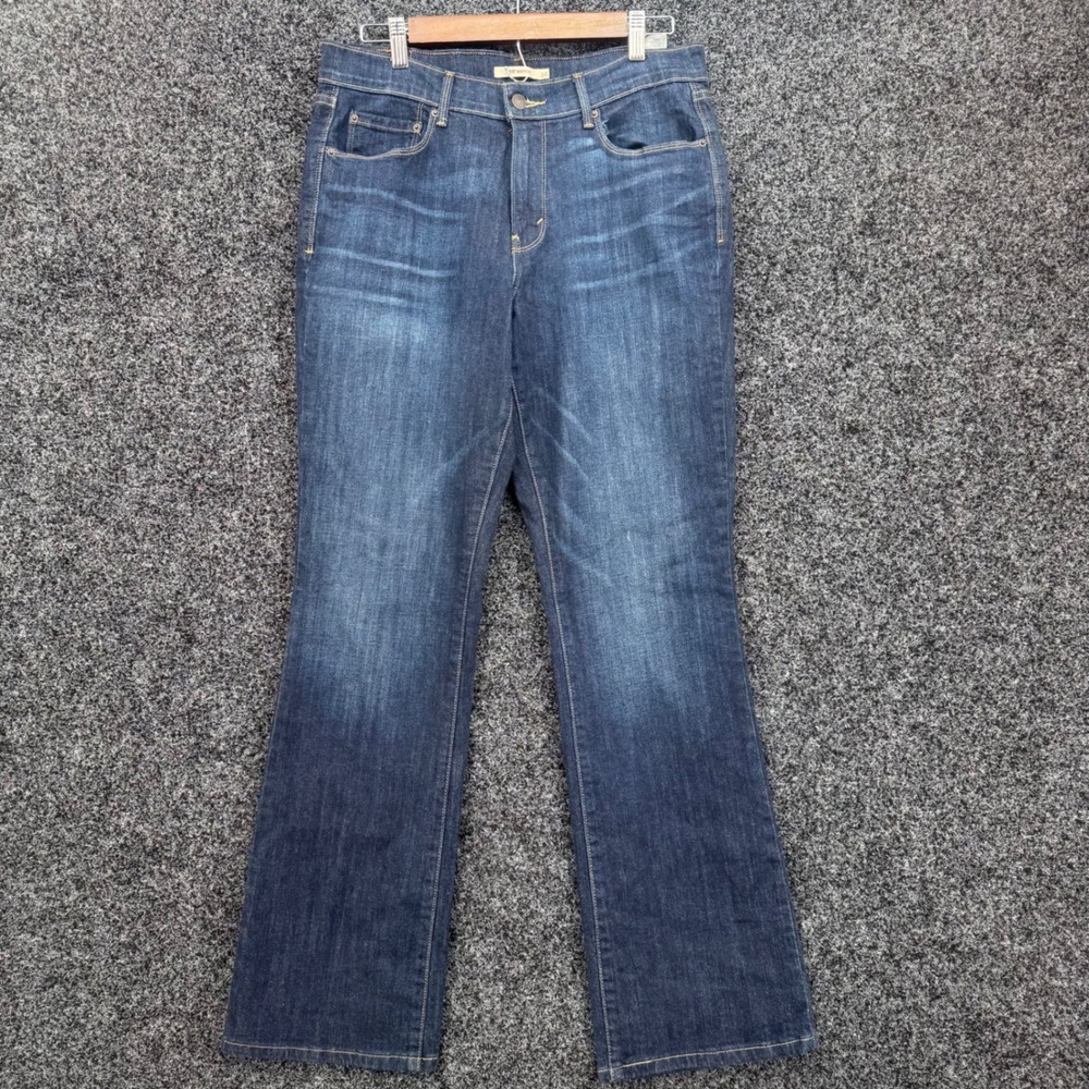 Levis 515 Bootcut Jeans Womens 10 Dark Wash Indigo Stretch Denim Mid Rise Pants